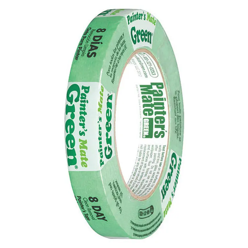 0.70 In × 60 Yd Green Low-Adhesion Masking Tape For Painting 1