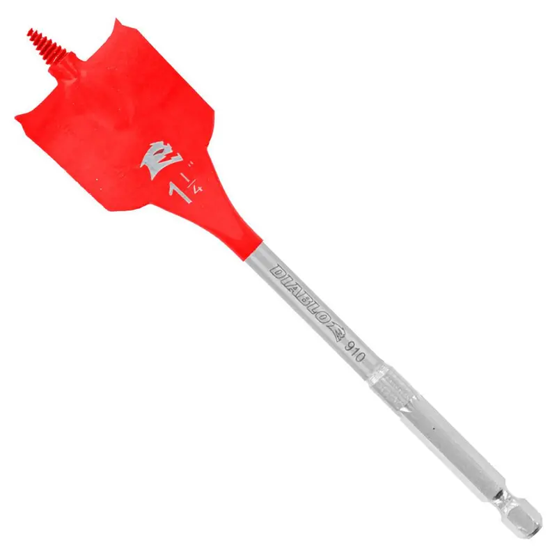 1-1/4-Inch Speedemon Spade Drill Bit – Heavy-Duty High-Speed Steel Flat Bit (6-Inch, Single Piece) 1