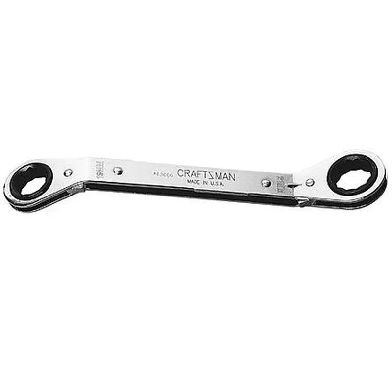 1/4" X 5/16" 12-Point Offset Ratchet Box-End Wrench – Compact Mechanic’S Tool 1