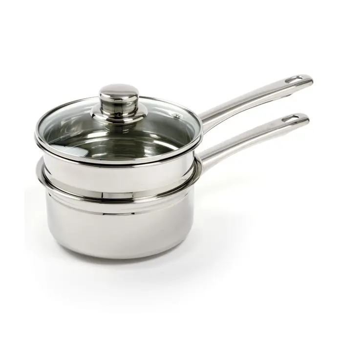 1.5-Quart Stainless Steel Double Boiler Set – Induction-Compatible Cookware (249) 1