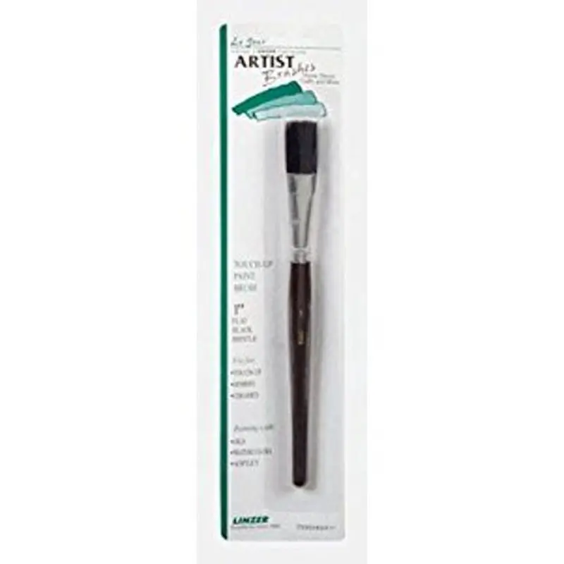 1-Inch Wide Flat Touch-Up Paint Brush – Precision Edge Control For Small Repairs 1