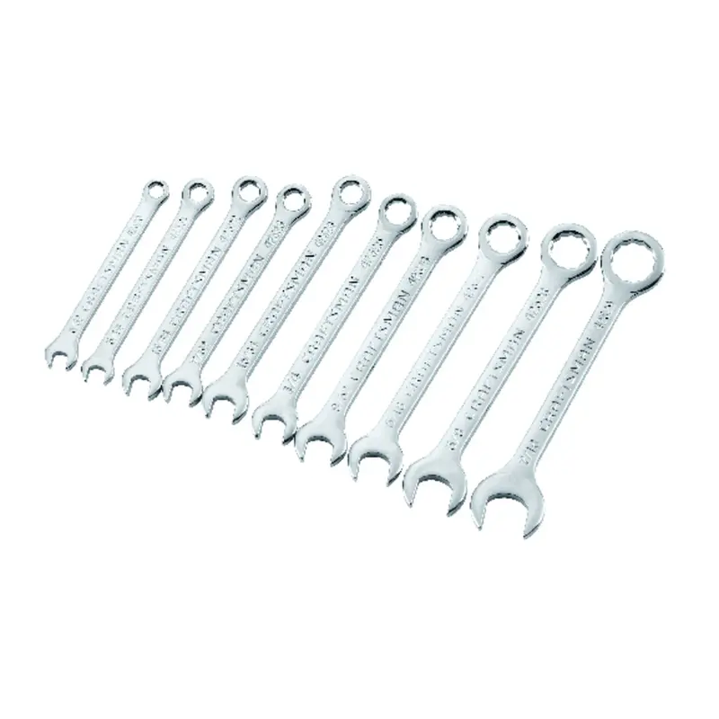 10-Piece Sae Ignition Socket And Combination Wrench Kit 1