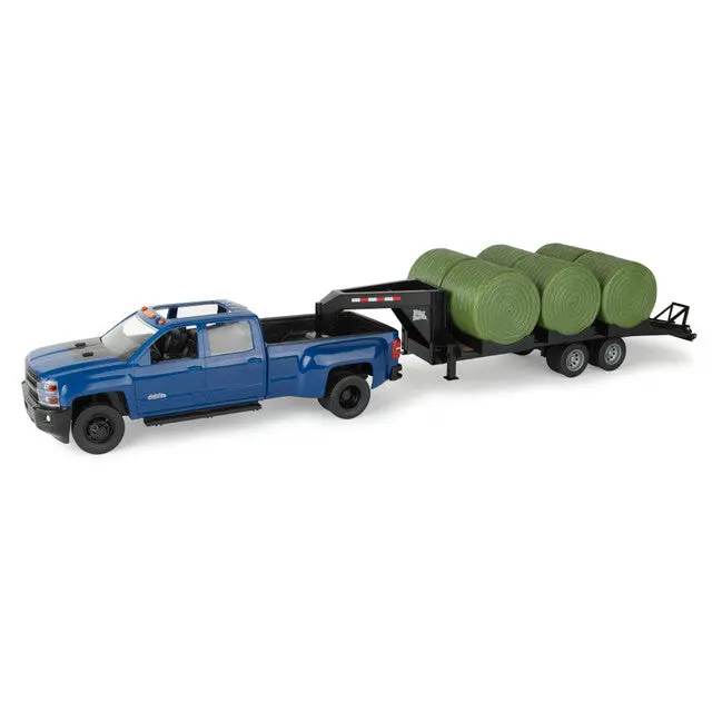 1:16 Big Farm Chevy Pickup Truck & Trailer Playset (47603) 1