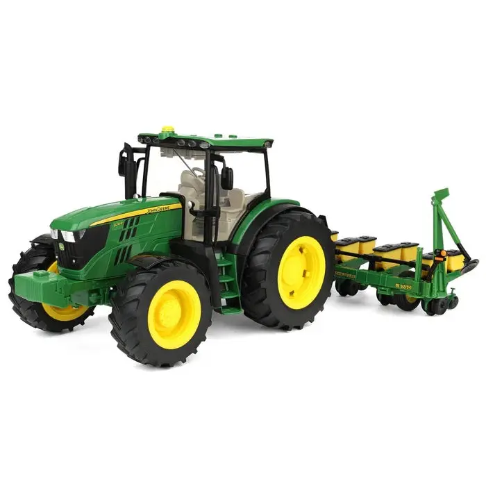 1:16 Scale John Deere 6210R Farm Tractor Toy With Lights, Sounds & Planter – Ertl 47684 1