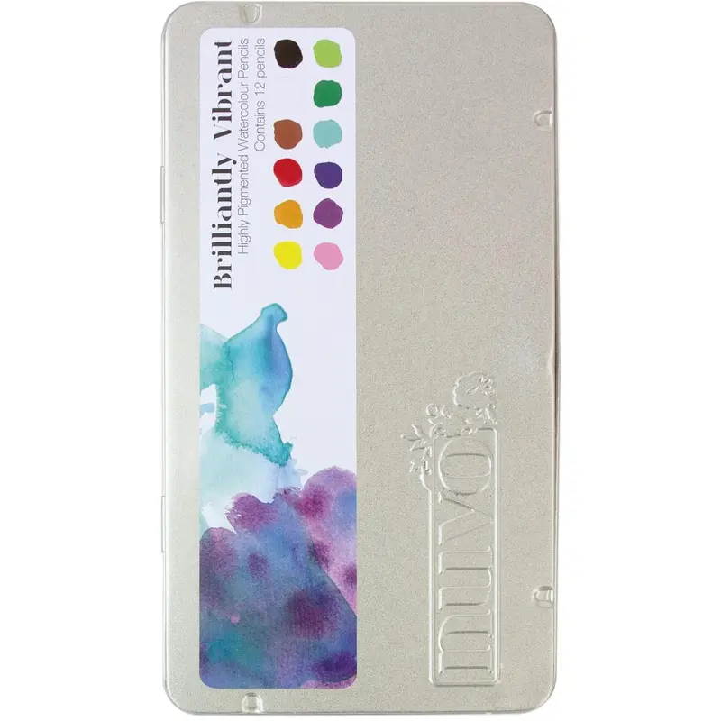 12-Color Professional Watercolor Pencil Set 1