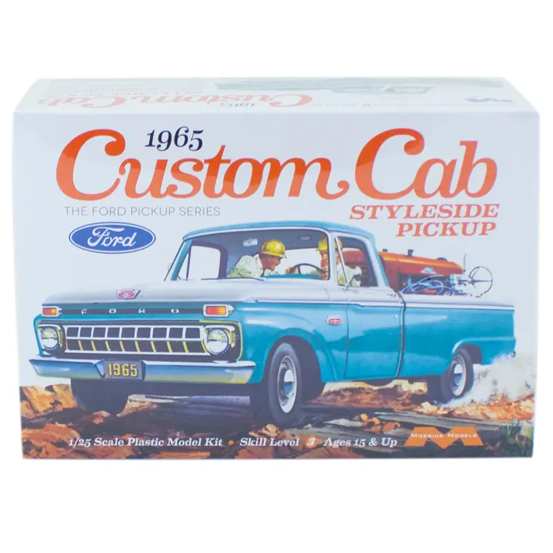 1:24 Scale Model Kit – 1965 Custom Cab Ford Pickup Assembly Set (1234) 1