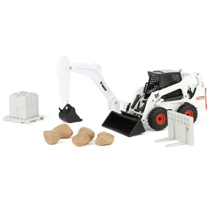 1:32 Bobcat Skid Steer Construction Playset – 20-Piece Set 16504 1