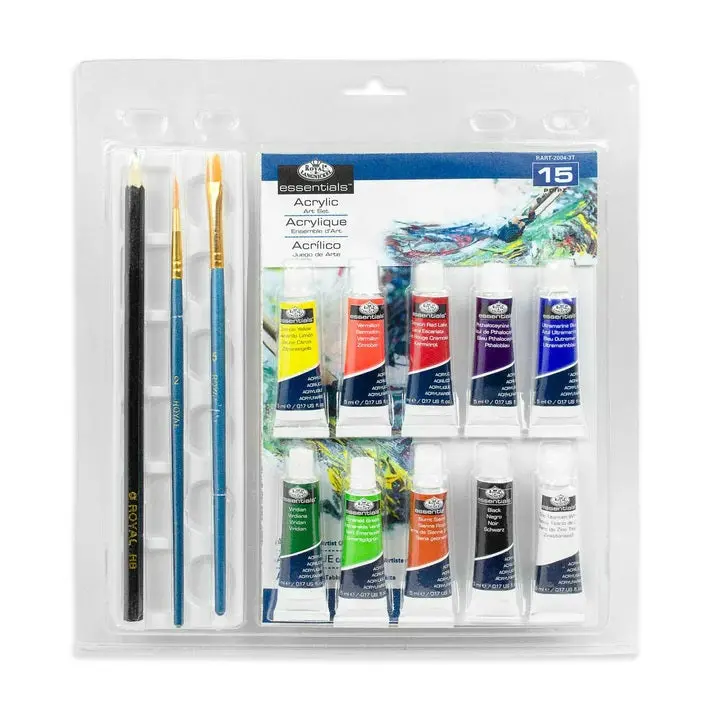 15-Piece Acrylic Painting Starter Set – Includes Brushes, Palette, And Paints (Rart2004) 1