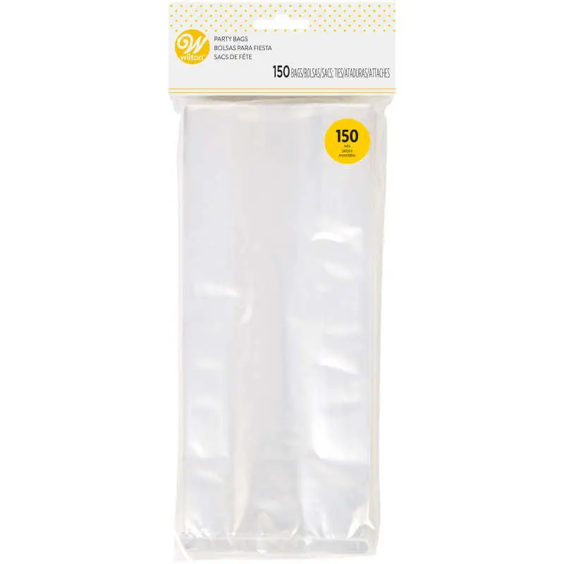 150-Pack Clear Cellophane Treat Bags – Food-Safe & Resealable 1