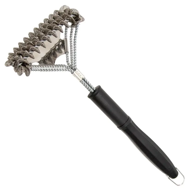 16-Inch Bristle-Free Bbq Grill Brush & Scraper – Heavy-Duty Stainless Steel Cleaner 360-1001 1
