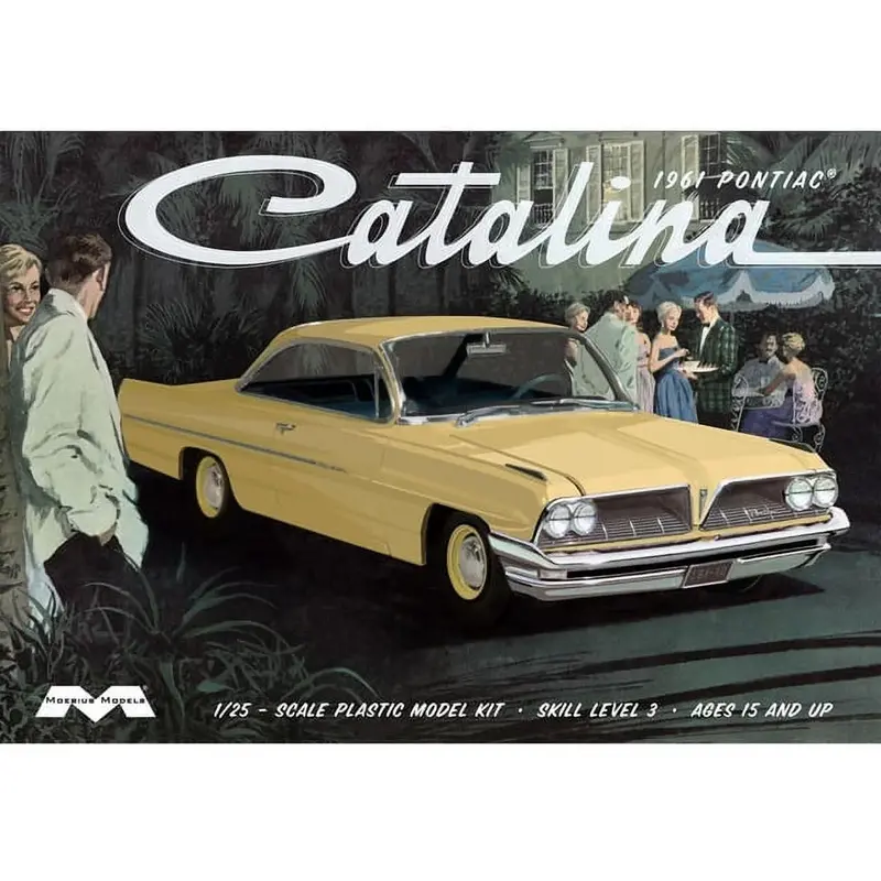 1961 Pontiac Catalina Model Car Kit – Detailed Plastic Assembly Kit For Enthusiasts 1