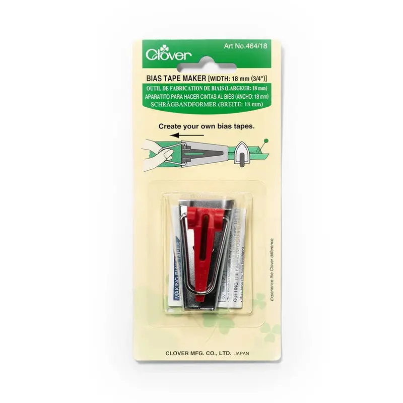3/4-Inch Bias Tape Maker – Compact Folding Tool For Binding (Cl-464-18) 1