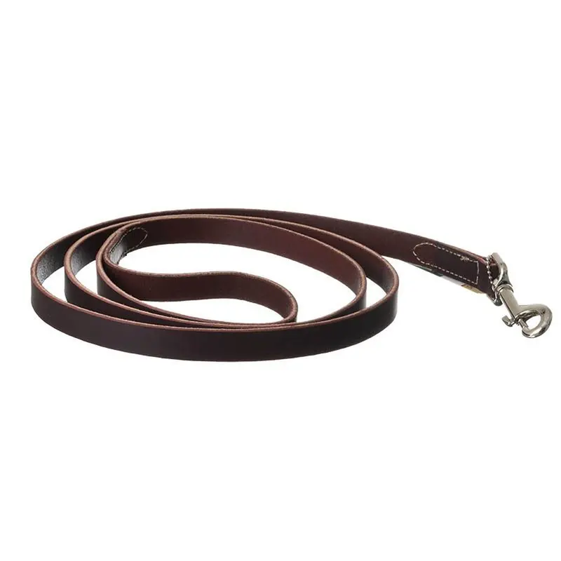 3/4-Inch X 6-Foot Latigo Leather Dog Leash 1