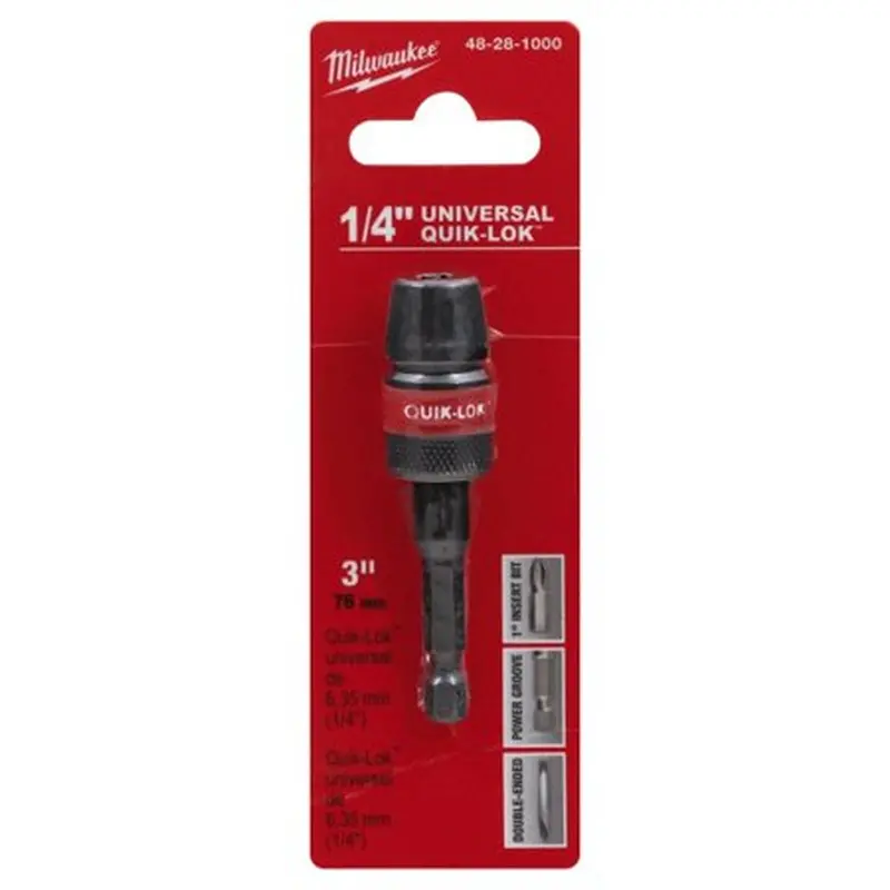 3 In. X 1/4 In. Universal Quik-Lok Hex Extension Adapter 1
