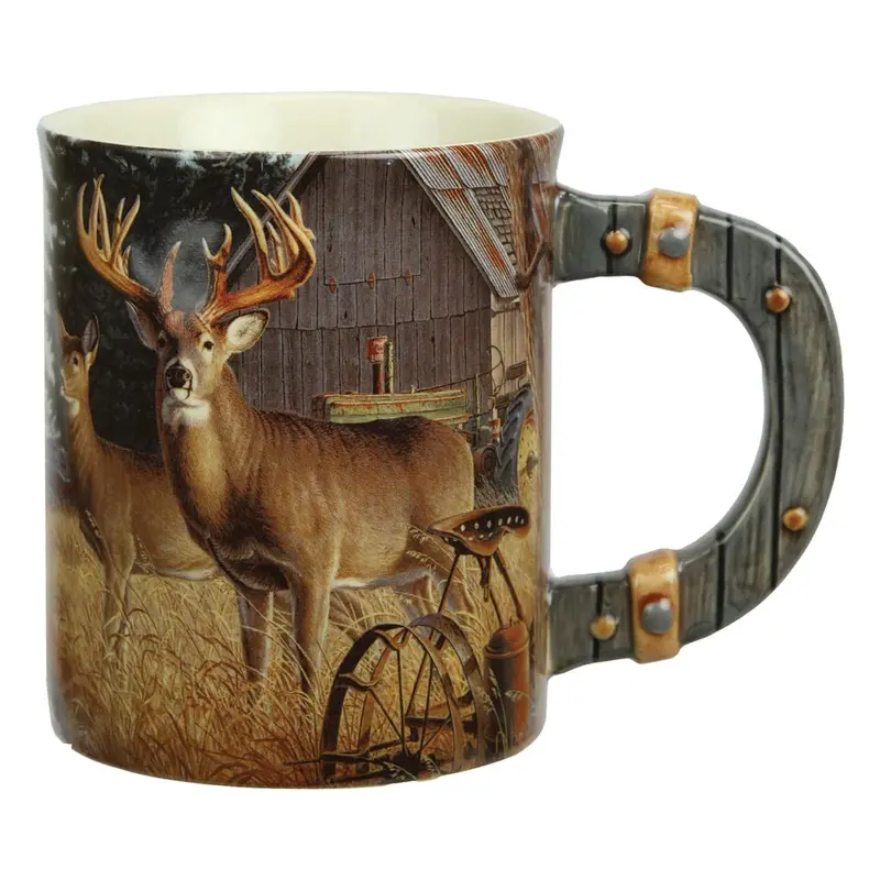 3D Deer Ceramic Coffee Mug – Premium Handcrafted Design 1