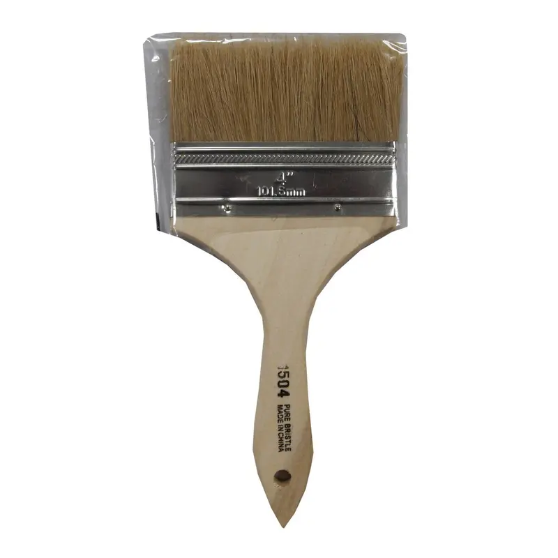 4-Inch Flat Chip Brush – Thick Bristle Paintbrush For Smooth Coverage 1