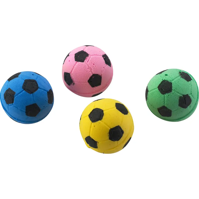 4-Pack Soft Sponge Soccer Ball Toys For Cats 1