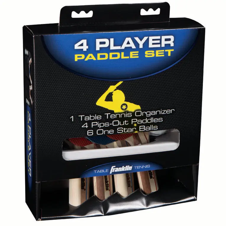 4-Player Table Tennis Paddle Set – Includes Balls And Carry Case (57304) 1