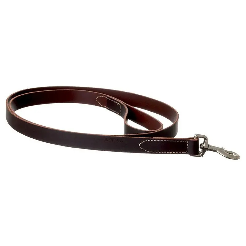 5/8-Inch X 6-Foot Flat Latigo Leather Dog Leash 1