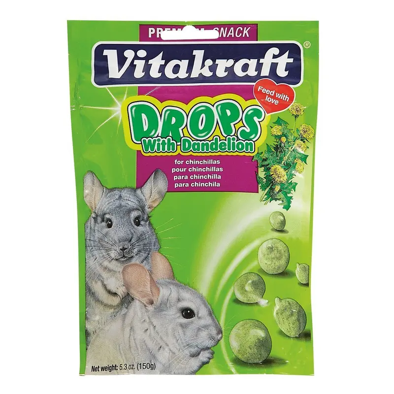 5 Oz Premium Drop-Style Treats For Chinchillas – Natural Ingredients & Crunchy Texture 1