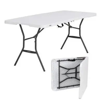 6-Foot Commercial Folding Table – Heavy-Duty Fold-In-Half Design For Events & Workspaces (Model 5011) 1