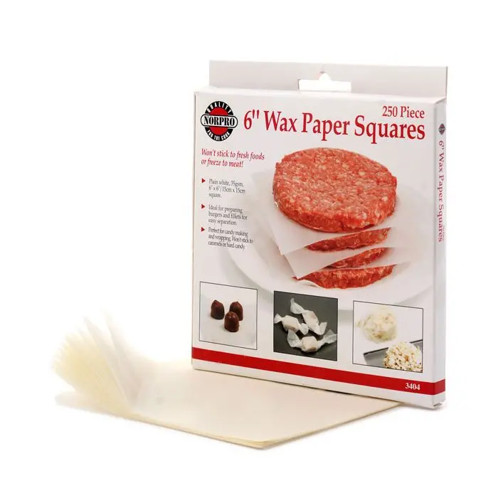 6-Inch Wax Paper Squares – 250-Pack (Item 3404) 1