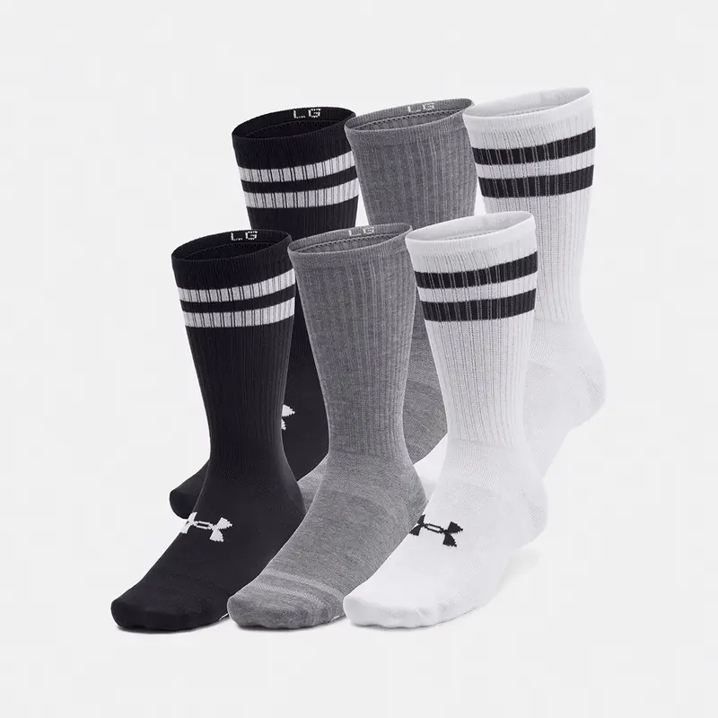 6-Pack Men’S Crew-Length Everyday Socks – Breathable Blend 1387058 3