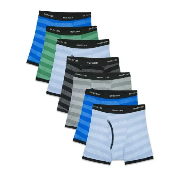 7-Pack Boys’ Stripe Coolzone Boxer Briefs 1