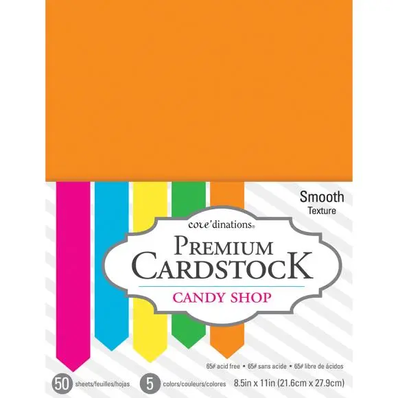 8.5×11 Inch Candy Shop Premium Cardstock – Vibrant Pastel Paper Pack (Sku 377695) 1