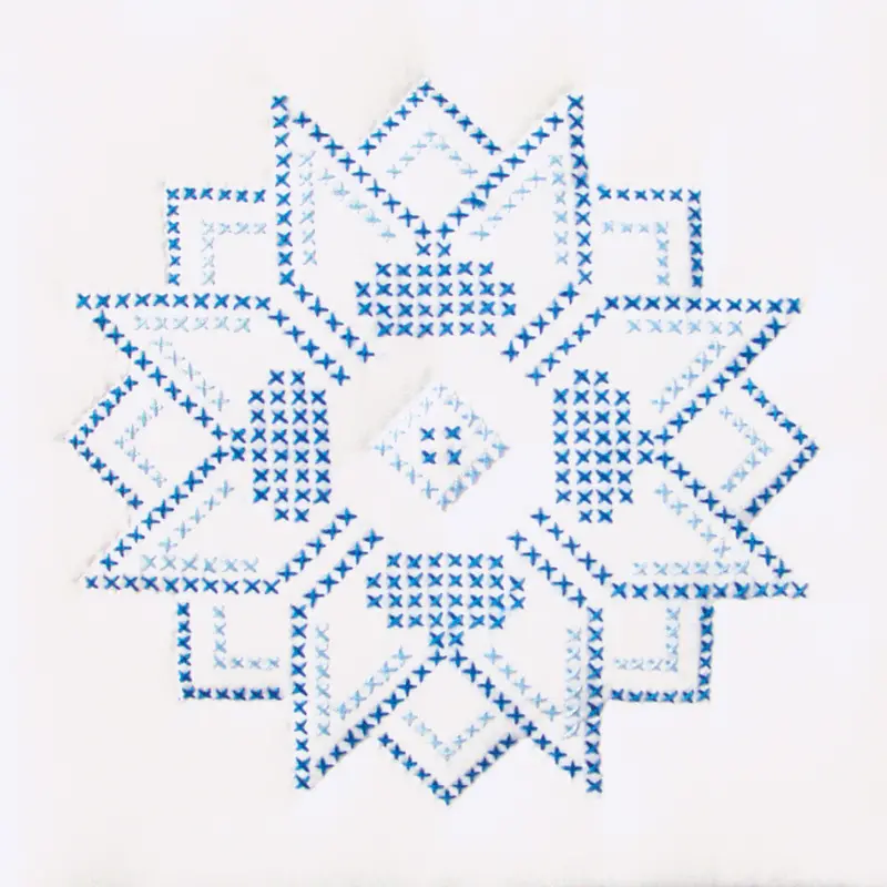 9-Inch Star-Shaped Quilt Block Templates – Assorted Colors (733-54) 1