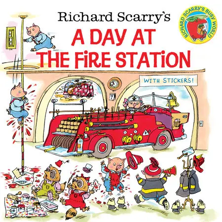 A Day At The Fire Station — Early Reader Picture Book For Preschool & Kindergarten (Isbn 0-307-10545-8) 1