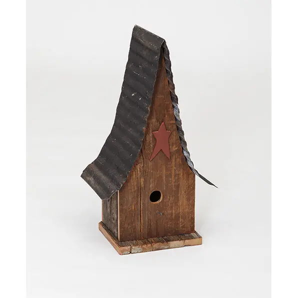 A-Frame Shanty Birdhouse – Rustic Wooden Design (Model Lb11) 1