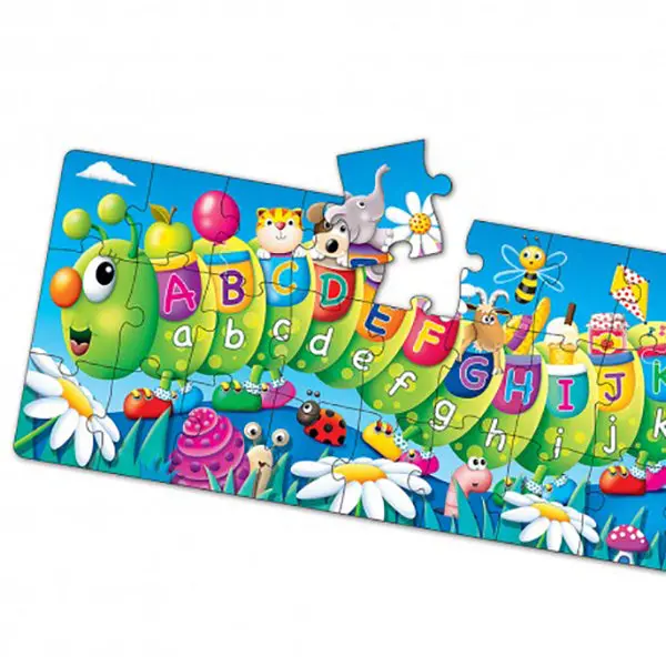 Abc Caterpillar Learning Puzzle – 51-Piece Educational Jigsaw For Kids 1