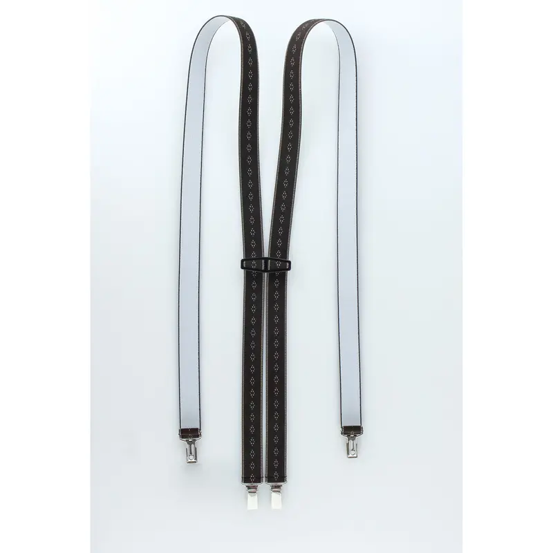 Adjustable Clip-On Diamond Pattern Suspenders – S1Cp & S2Cp Styles 1