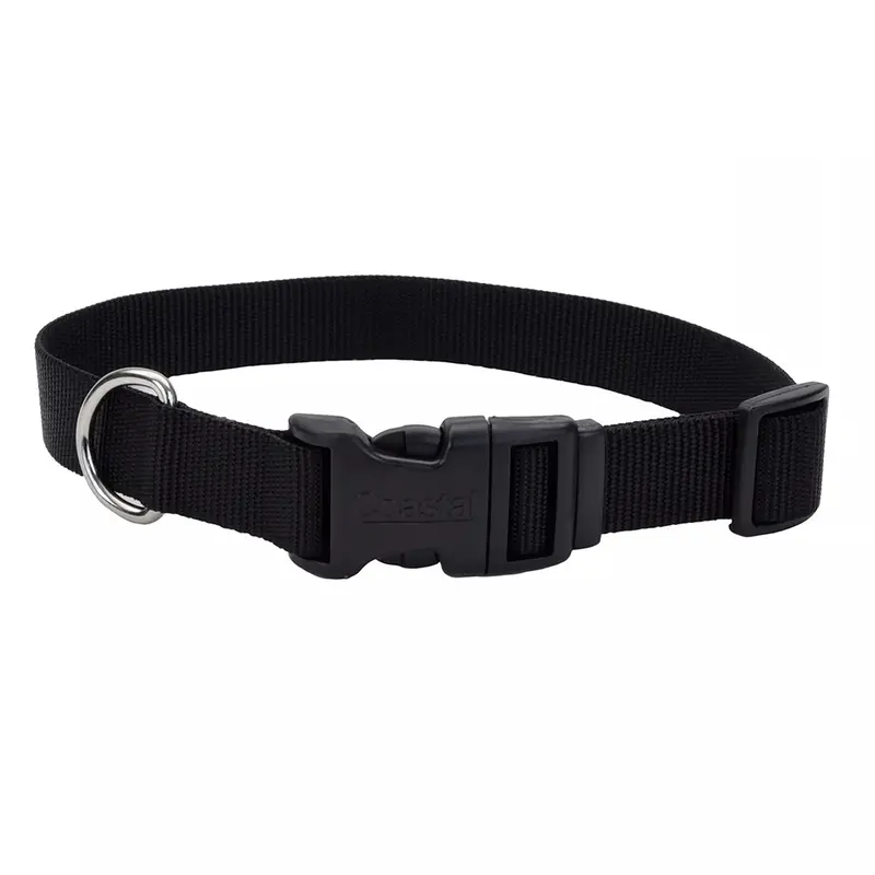 Adjustable Plastic-Buckle Dog Collar - Durable Pet Accessory 1
