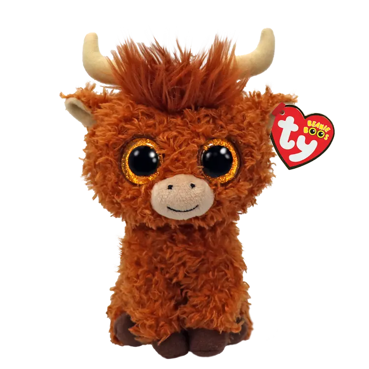 Alfie The Brown Highland Cow Beanie Boo – Adorable Plush Collectible (37372) 1