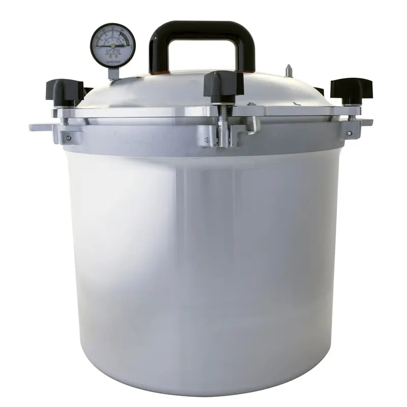 All-American Heavy-Duty Pressure Cooker – 921 Model, Stainless Steel, Stovetop Use 1