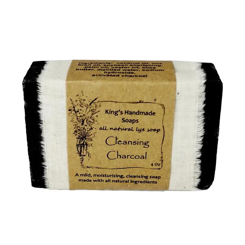 All-Natural Activated Charcoal Cleansing Bar Soap – 4 Oz Gentle Formula 1