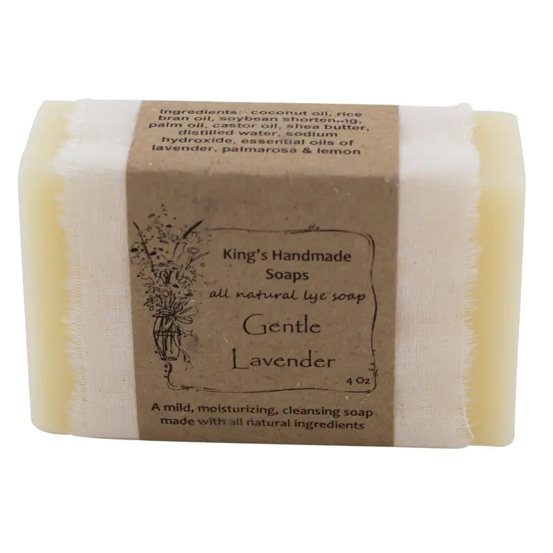 All-Natural Lavender Bar Soap – Gentle Handmade Cleanser (4 Oz) 1