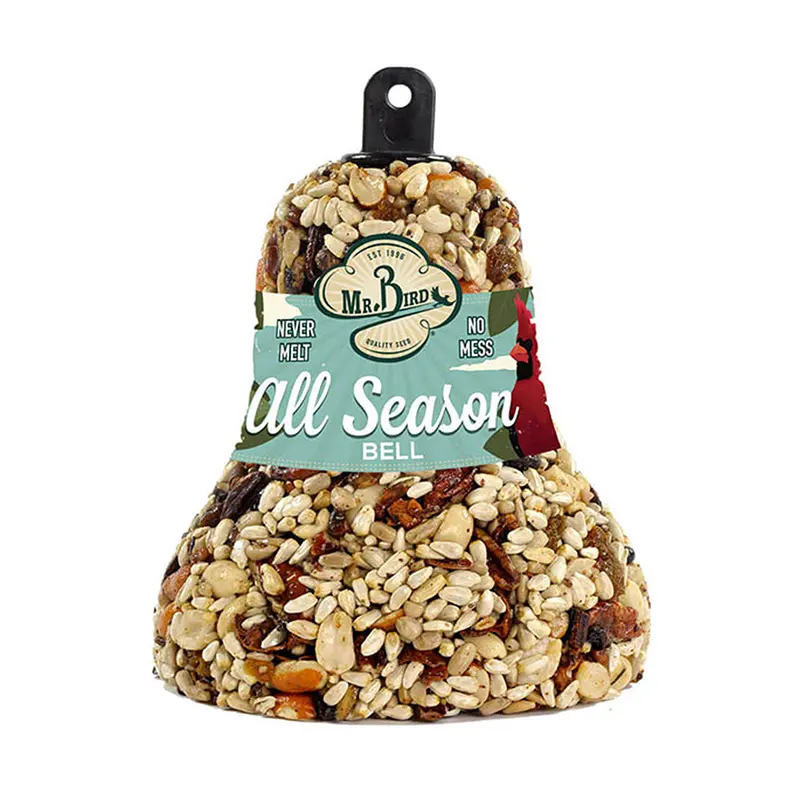 All-Season Fruit & Nut Birdseed Bell – Hanging Wild Bird Feeder 621 1
