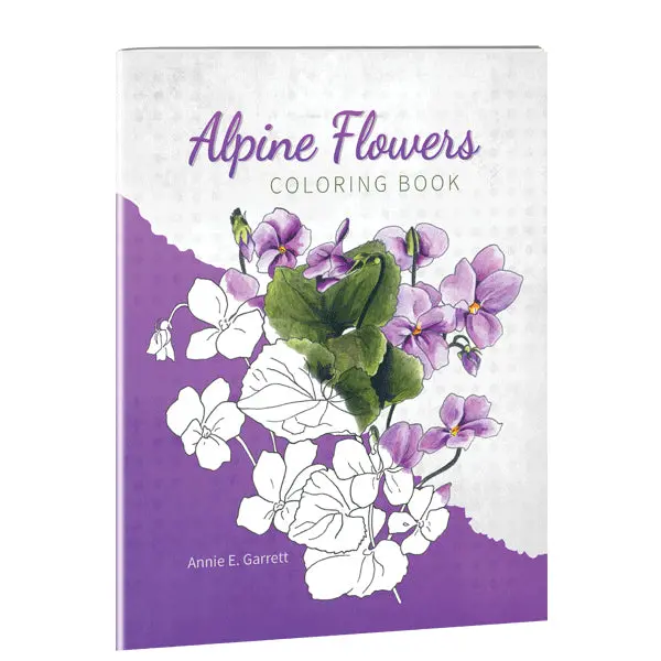 Alpine Flowers Coloring Book – Botanical Art By Annie E. Garrett (Isbn 9781947319592) 1