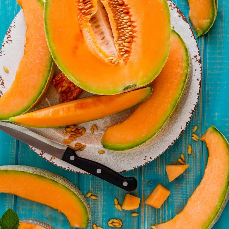 Ambrosia Hybrid Cantaloupe Seeds – Exceptionally Sweet, High-Brix, Dual-Purpose Melon 1