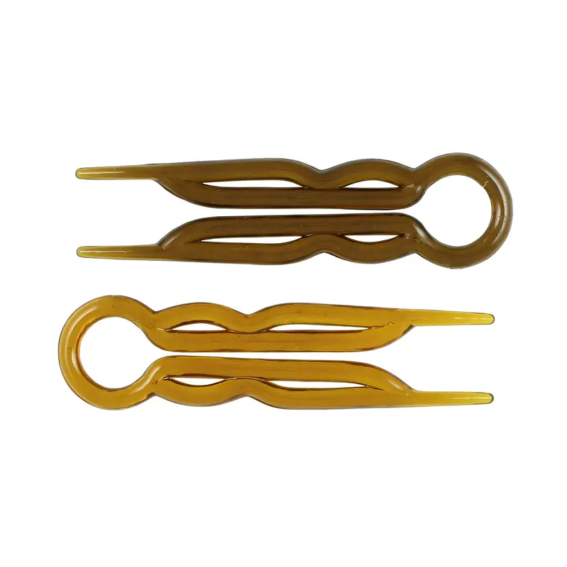 Assorted Plastic Hair Pins – 4-Pack For Everyday Styling (Hppl250) 1