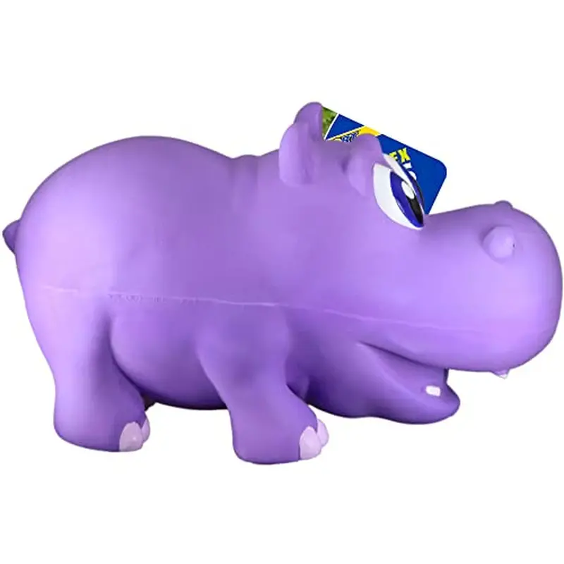 Babies Jumbo Hippo Latex Chew – 12.5-Inch Fun-Filled Dog Toy 1