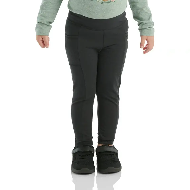Baby Girls' Fitted Utility Leggings – Stretch Cotton Blend With Functional Pockets (Style Ck9485) 1
