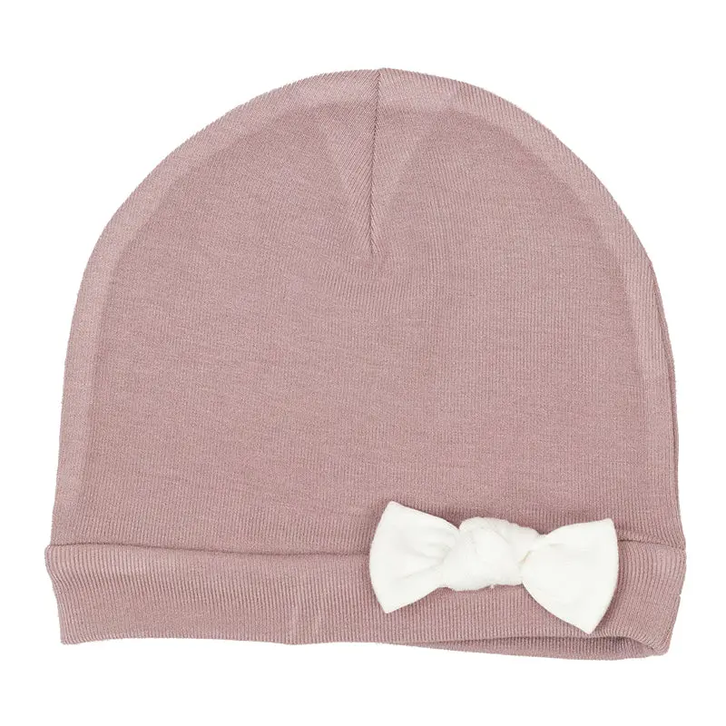 Baby Girl’S Knit Beanie – Gentle Stretch-Knit Cotton Hat (A420) 1