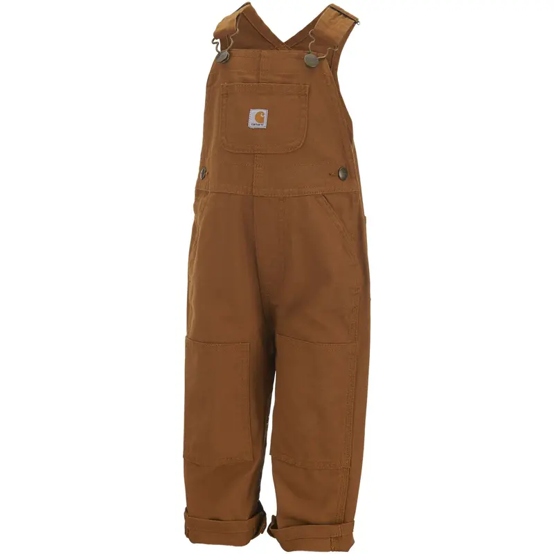 Baby & Toddler Bib Overalls – Snap-Front Cotton Denim Style 1