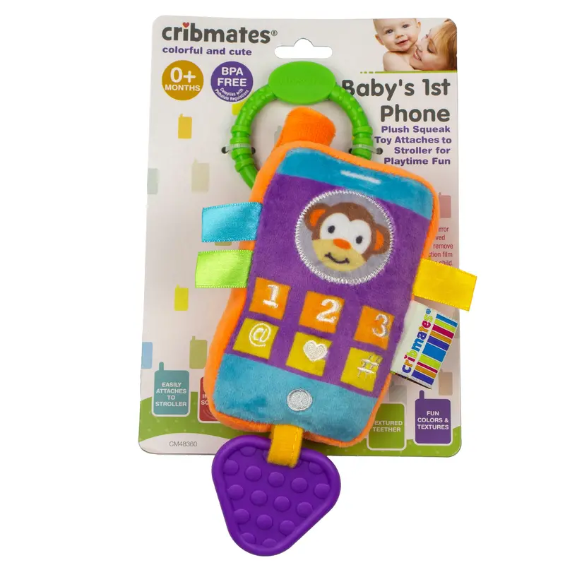Baby’S First Plush Phone Toy – Sensory Development Stuffed Animal Cm48360 1