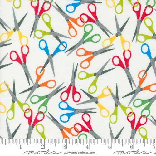 Back-To-School Themed Scissors Cotton Fabric – Print 20894 1