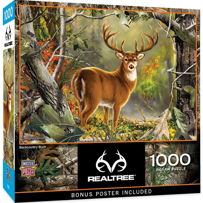 Backcountry Buck Jigsaw Puzzle – 1000-Piece Wildlife Scenic Challenge (71751) 1